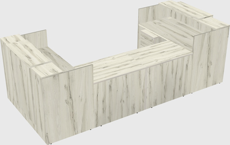 Reception desk u-shape