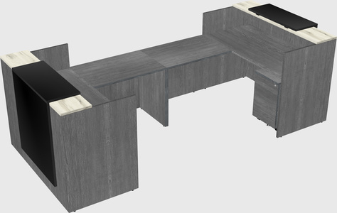 Reception desk u-shape