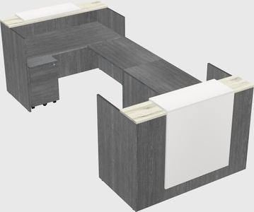 Reception desk u-shape