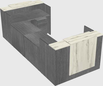 Reception desk u-shape