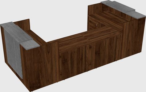 Reception desk u-shape