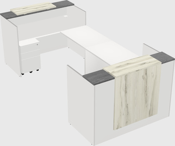 Reception desk u-shape