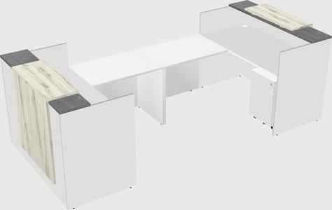 Reception desk u-shape
