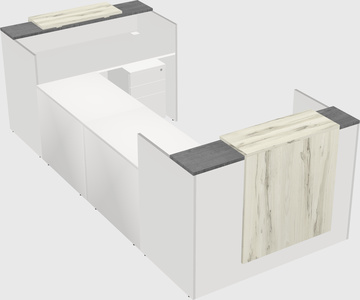 Reception desk u-shape