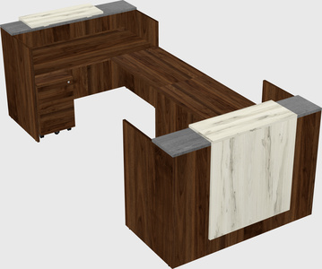 Reception desk u-shape