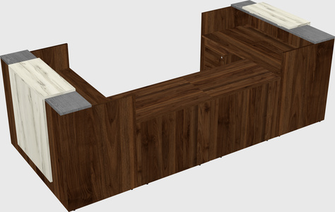 Reception desk u-shape