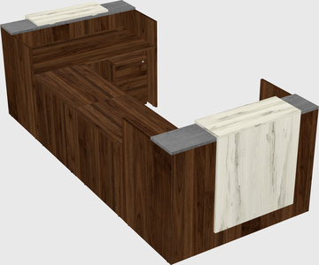 Reception desk u-shape