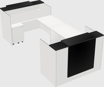 Reception desk u-shape