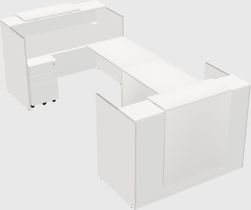 Reception desk u-shape