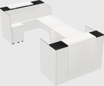 Reception desk u-shape