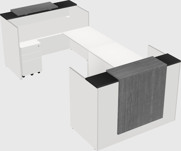 Reception desk u-shape