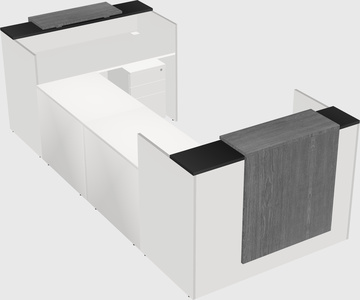 Reception desk u-shape