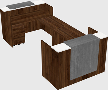 Reception desk u-shape