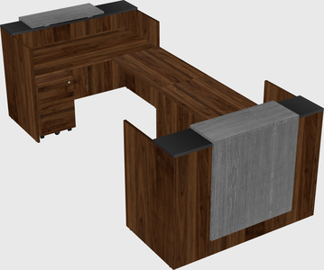 Reception desk u-shape