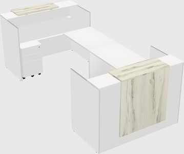 Reception desk u-shape