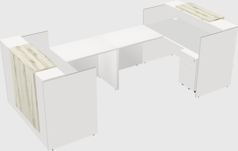Reception desk u-shape