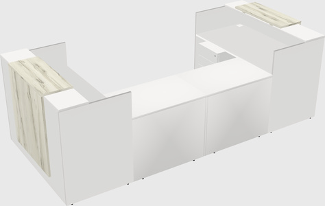 Reception desk u-shape