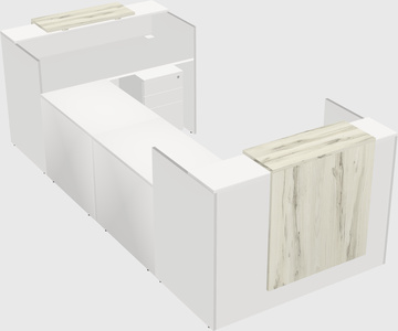 Reception desk u-shape