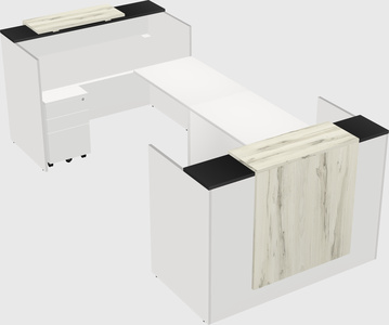 Reception desk u-shape