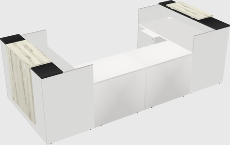 Reception desk u-shape