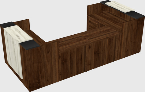 Reception desk u-shape