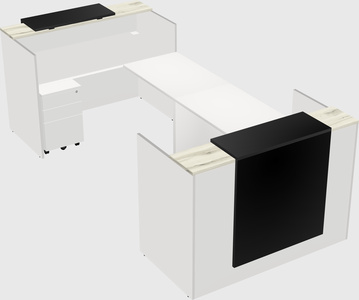Reception desk u-shape