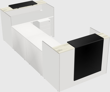 Reception desk u-shape