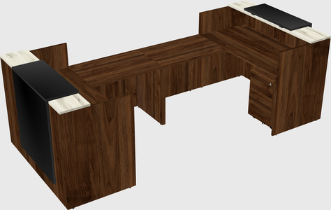 Reception desk u-shape