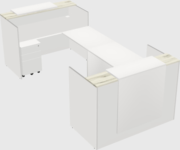 Reception desk u-shape