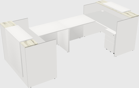 Reception desk u-shape
