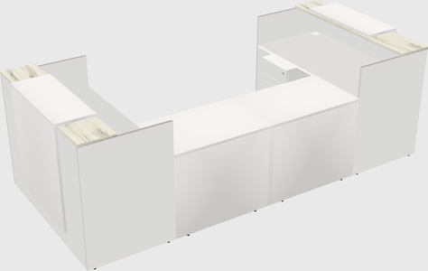 Reception desk u-shape