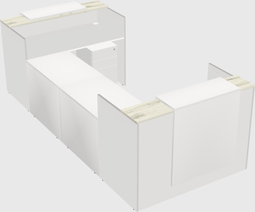 Reception desk u-shape