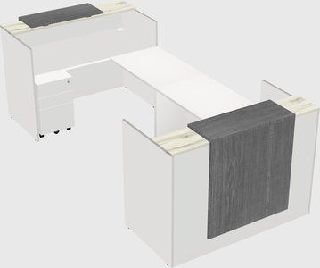Reception desk u-shape