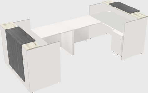 Reception desk u-shape