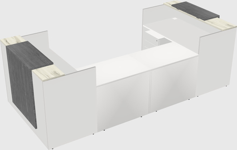 Reception desk u-shape