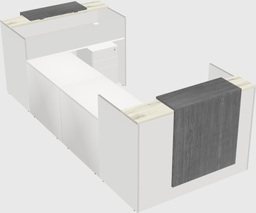 Reception desk u-shape