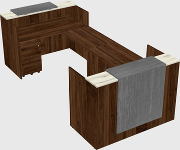 Reception desk u-shape