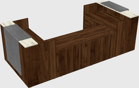 Reception desk u-shape