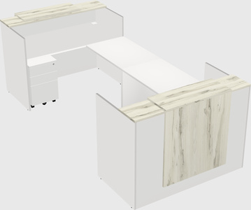 Reception desk u-shape