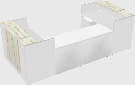 Reception desk u-shape
