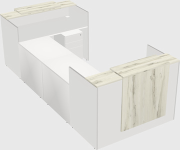 Reception desk u-shape
