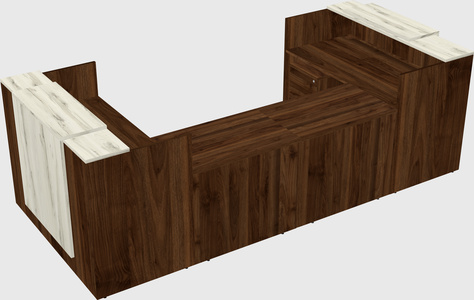 Reception desk u-shape