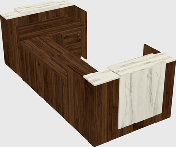 Reception desk u-shape