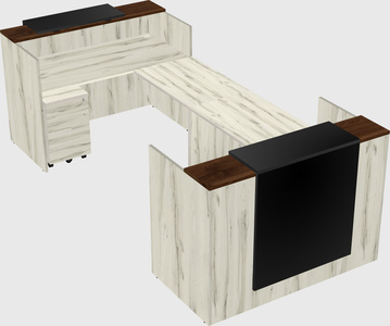 Reception desk u-shape