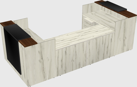 Reception desk u-shape