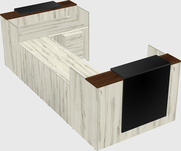 Reception desk u-shape