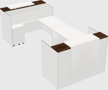 Reception desk u-shape
