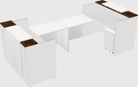 Reception desk u-shape