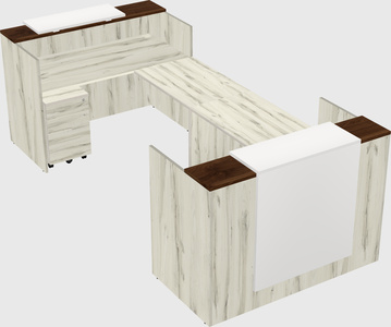 Reception desk u-shape