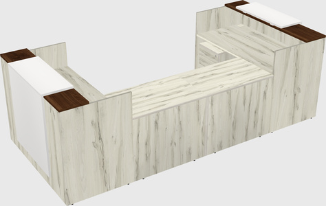 Reception desk u-shape